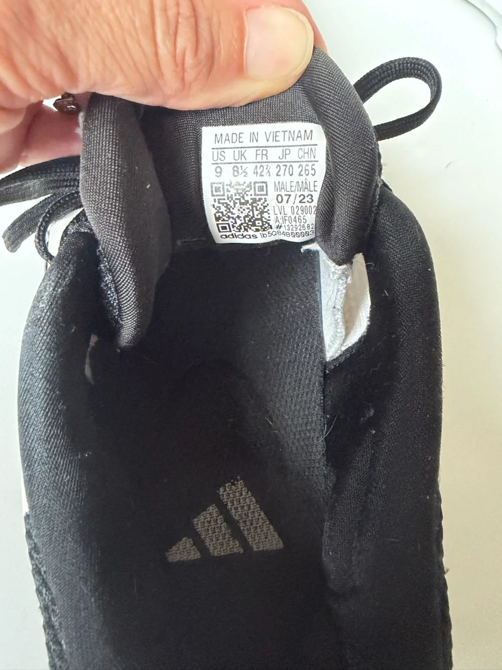 Men's White and Black Adidas Tennis Sneakers
